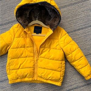 Little Boys Winter Coat with Fur Hood